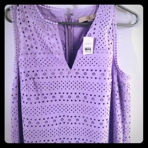 Eyelet purple dress from Loft!
